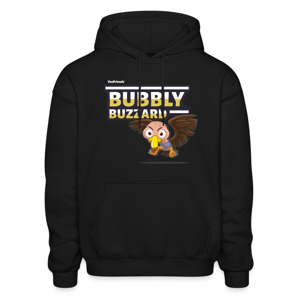 Bubbly Buzzard Character Comfort Adult Hoodie - black