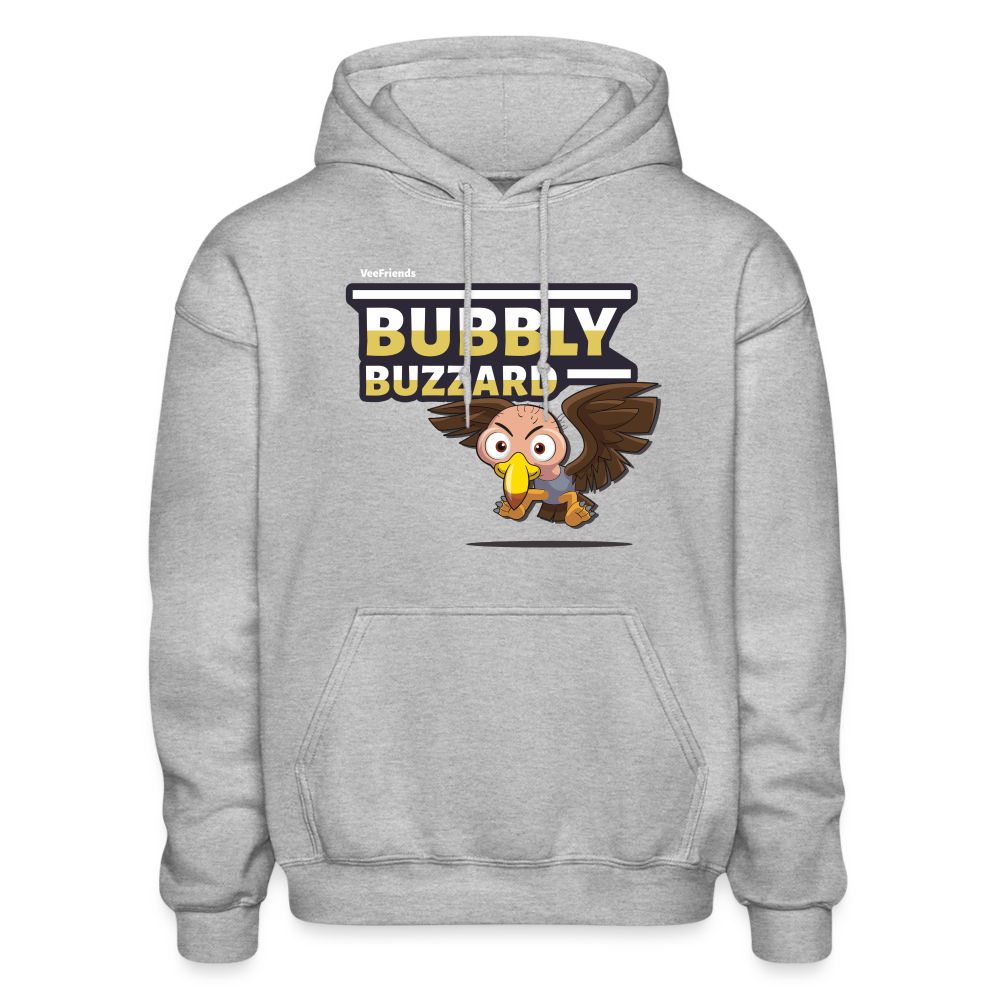 Bubbly Buzzard Character Comfort Adult Hoodie - heather gray