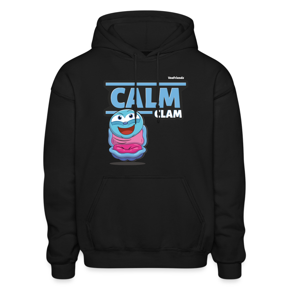 Calm Clam Character Comfort Adult Hoodie - black