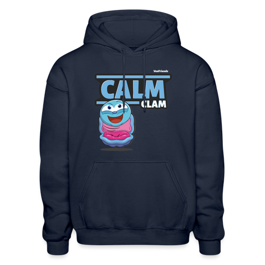 Calm Clam Character Comfort Adult Hoodie - navy