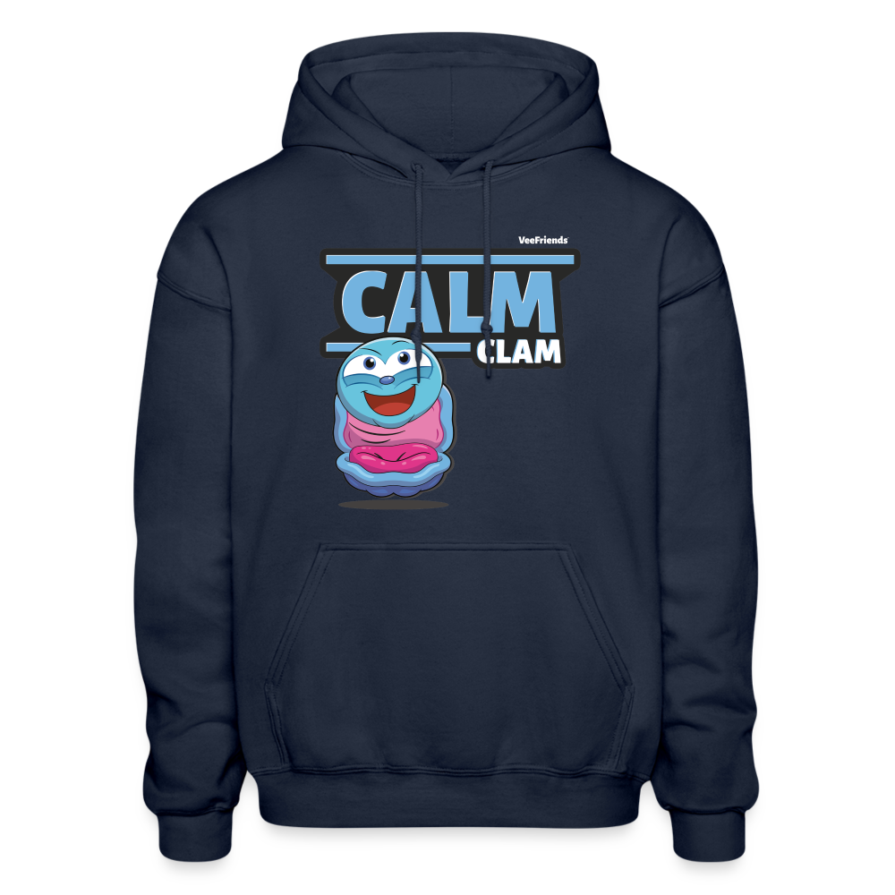 
            
                Load image into Gallery viewer, Calm Clam Character Comfort Adult Hoodie - navy
            
        