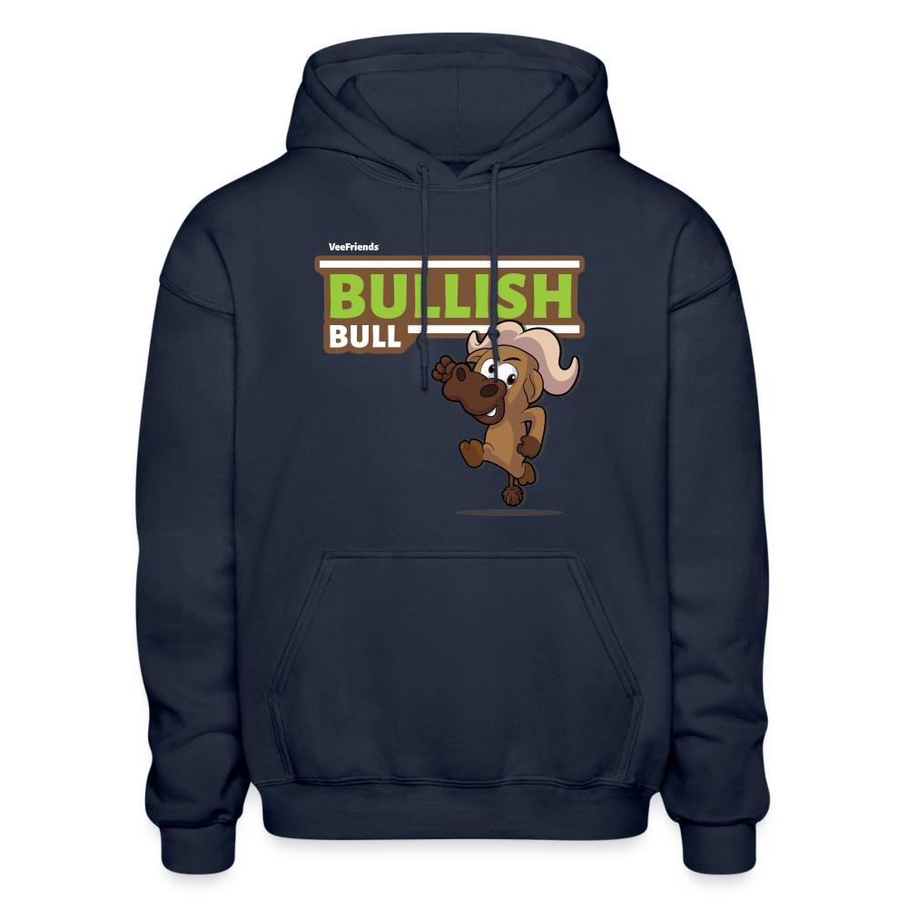 Bullish Bull Character Comfort Adult Hoodie - navy