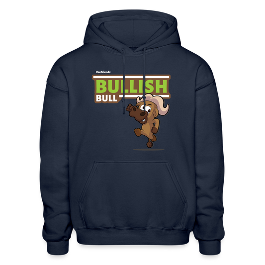 Bullish Bull Character Comfort Adult Hoodie - navy