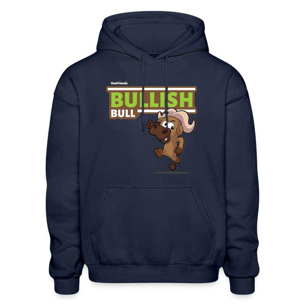 
            
                Load image into Gallery viewer, Bullish Bull Character Comfort Adult Hoodie - navy
            
        