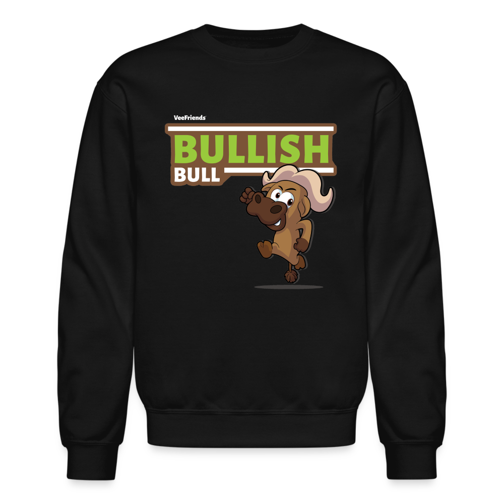 
            
                Load image into Gallery viewer, Bullish Bull Character Comfort Adult Crewneck Sweatshirt - black
            
        