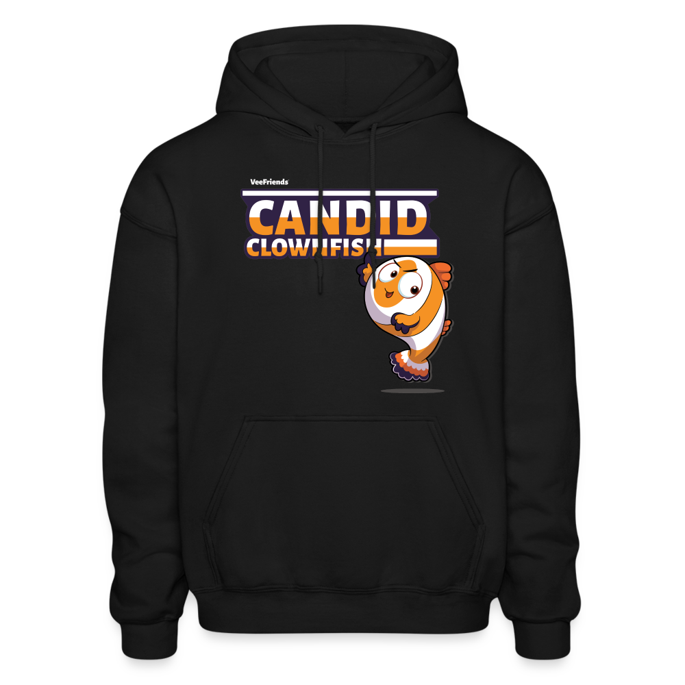 Candid Clownfish Character Comfort Adult Hoodie - black