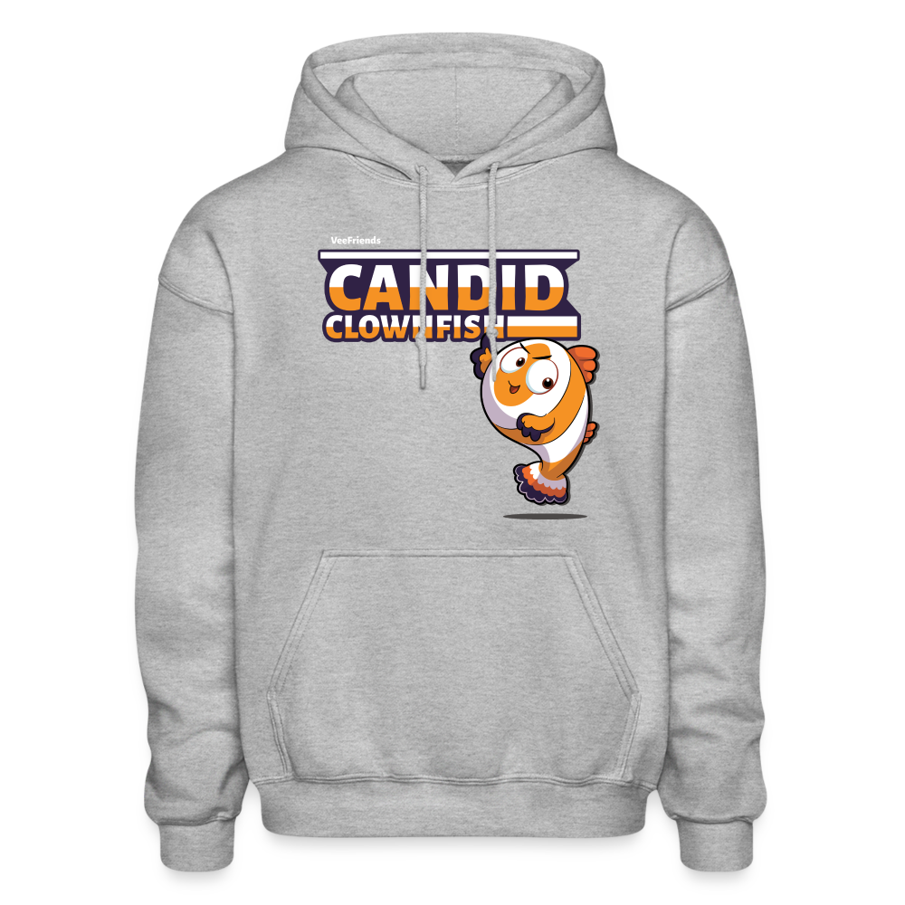 Candid Clownfish Character Comfort Adult Hoodie - heather gray