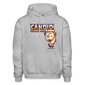 Candid Clownfish Character Comfort Adult Hoodie - heather gray