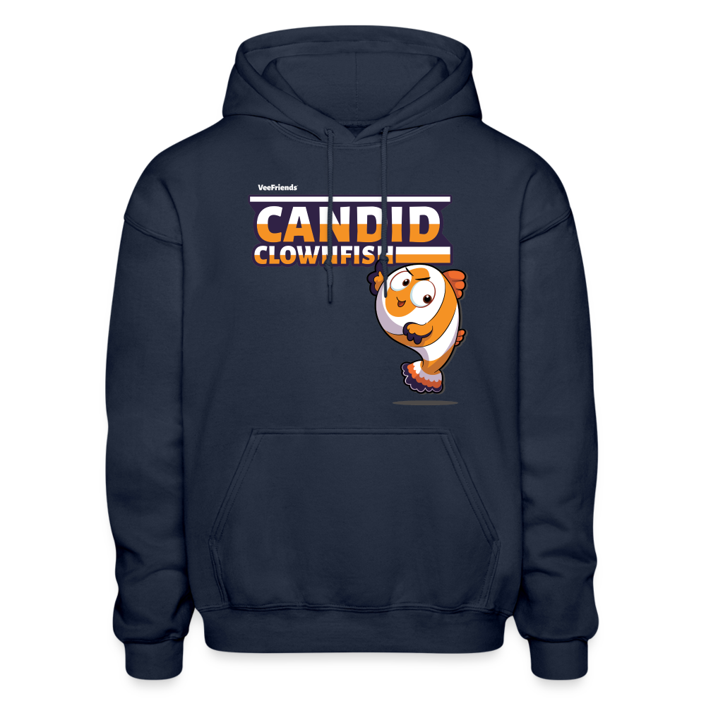 Candid Clownfish Character Comfort Adult Hoodie - navy