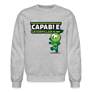 
            
                Load image into Gallery viewer, Capable Caterpillar Character Comfort Adult Crewneck Sweatshirt - heather gray
            
        