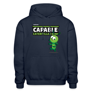 Capable Caterpillar Character Comfort Adult Hoodie - navy
