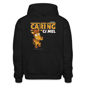 Caring Camel Character Comfort Adult Hoodie - black