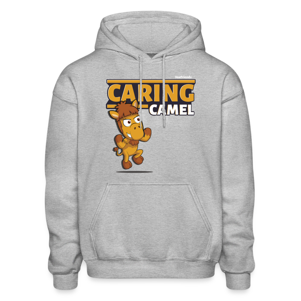 Caring Camel Character Comfort Adult Hoodie - heather gray