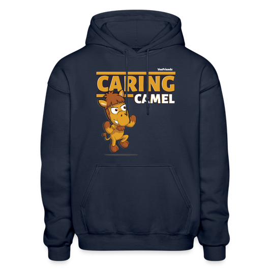 Caring Camel Character Comfort Adult Hoodie - navy