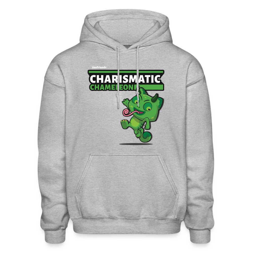 Charismatic Chameleon Character Comfort Adult Hoodie - heather gray