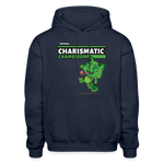 Charismatic Chameleon Character Comfort Adult Hoodie - navy