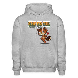 
            
                Load image into Gallery viewer, Cheerful Chipmunk Character Comfort Adult Hoodie - heather gray
            
        