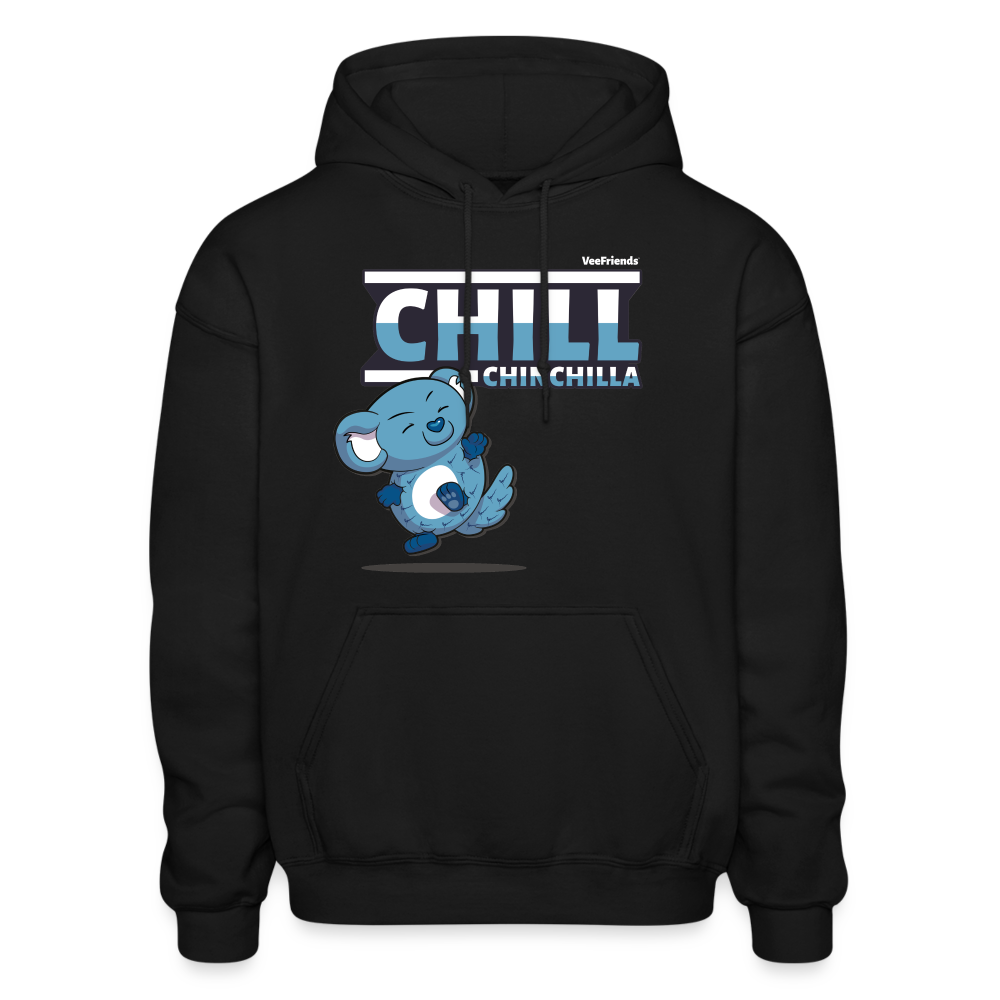 Chill Chinchilla Character Comfort Adult Hoodie - black