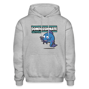 Compassionate Catfish Character Comfort Adult Hoodie - heather gray