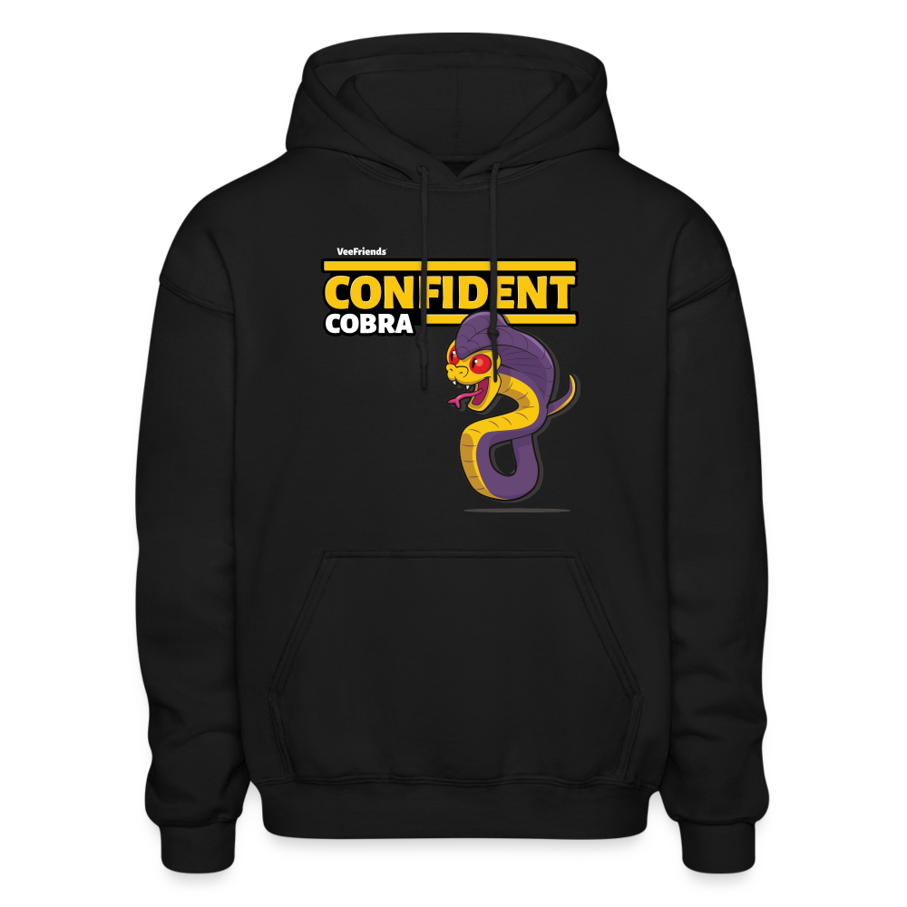 Confident Cobra Character Comfort Adult Hoodie - black