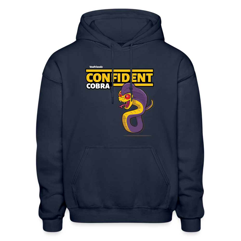
            
                Load image into Gallery viewer, Confident Cobra Character Comfort Adult Hoodie - navy
            
        