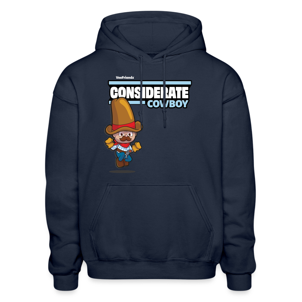 
            
                Load image into Gallery viewer, Considerate Cowboy Character Comfort Adult Hoodie - navy
            
        