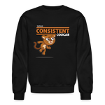 Consistent Cougar Character Comfort Adult Crewneck Sweatshirt - black