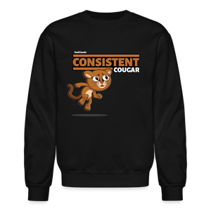 
            
                Load image into Gallery viewer, Consistent Cougar Character Comfort Adult Crewneck Sweatshirt - black
            
        