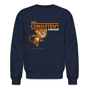 
            
                Load image into Gallery viewer, Consistent Cougar Character Comfort Adult Crewneck Sweatshirt - navy
            
        