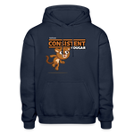 Consistent Cougar Character Comfort Adult Hoodie - navy