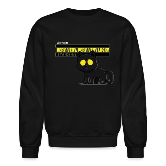 Very, Very, Very, Very Lucky Black Cat (S1) Character Comfort Adult Crewneck Sweatshirt - black