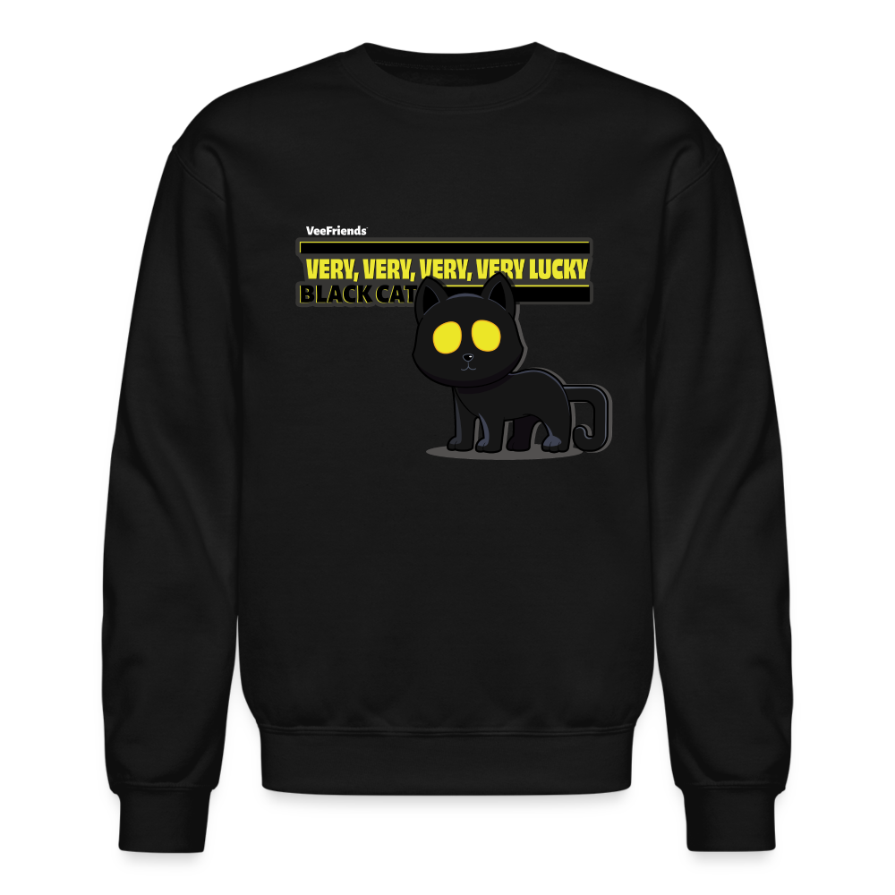 
            
                Load image into Gallery viewer, Very, Very, Very, Very Lucky Black Cat (S1) Character Comfort Adult Crewneck Sweatshirt - black
            
        
