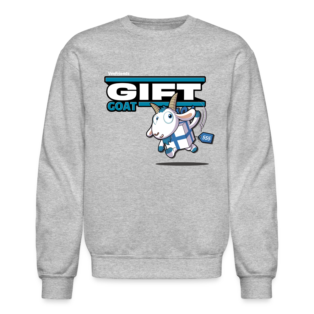 
            
                Load image into Gallery viewer, Gift Goat (S1) Character Comfort Adult Crewneck Sweatshirt - heather gray
            
        