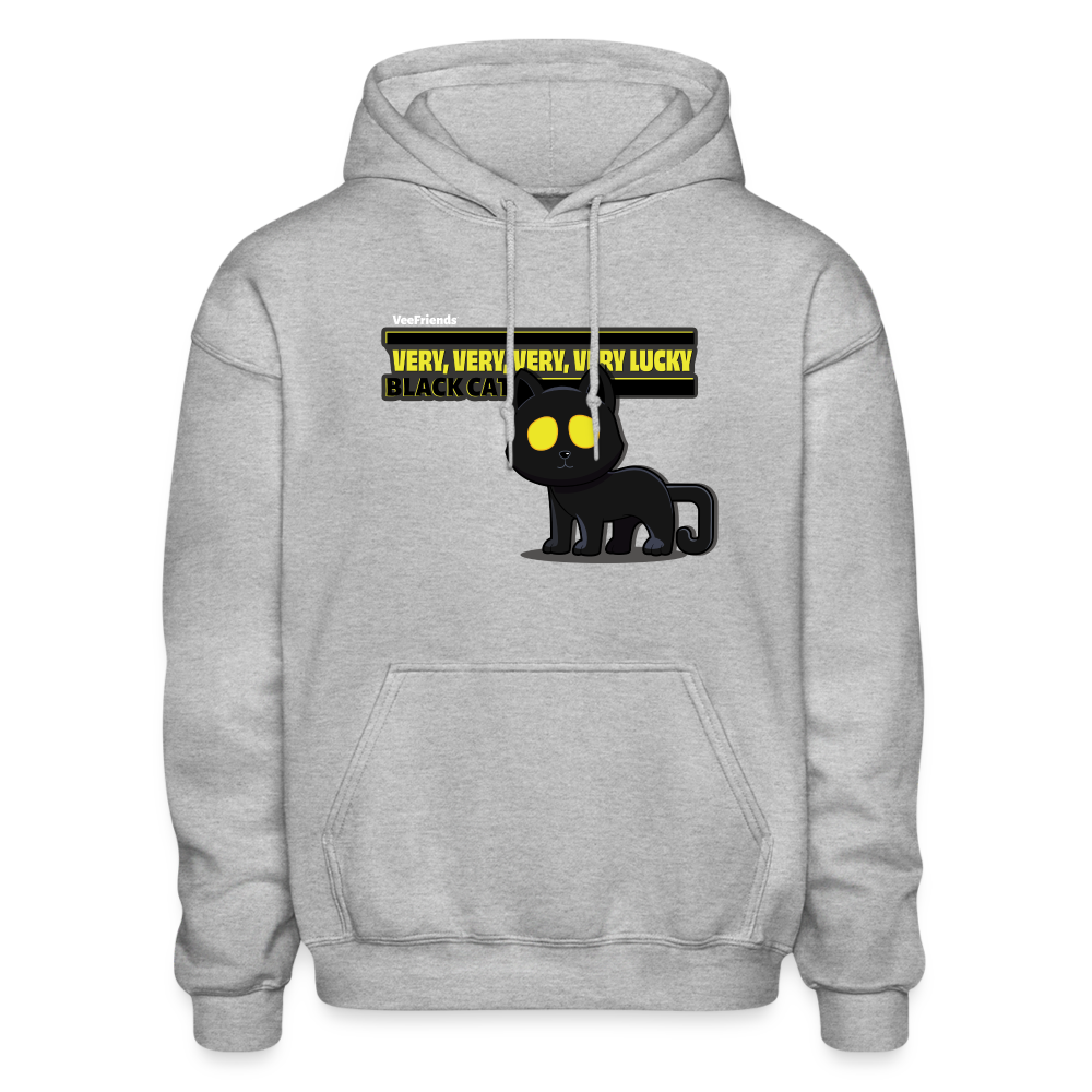Very, Very, Very, Very Lucky Black Cat (S1) Character Comfort Adult Hoodie - heather gray