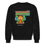 Basketball Butterfly Character Comfort Adult Crewneck Sweatshirt - black