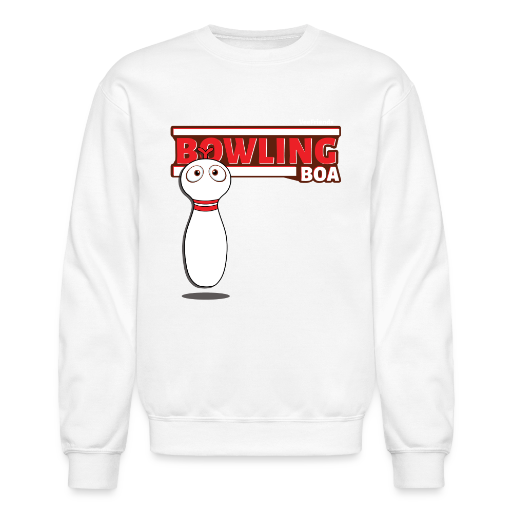 
            
                Load image into Gallery viewer, Bowling Boa Character Comfort Adult Crewneck Sweatshirt - white
            
        