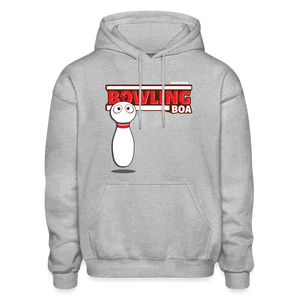 Bowling Boa Character Comfort Adult Hoodie - heather gray