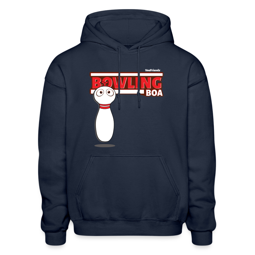 Bowling Boa Character Comfort Adult Hoodie - navy