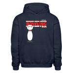 Bowling Boa Character Comfort Adult Hoodie - navy