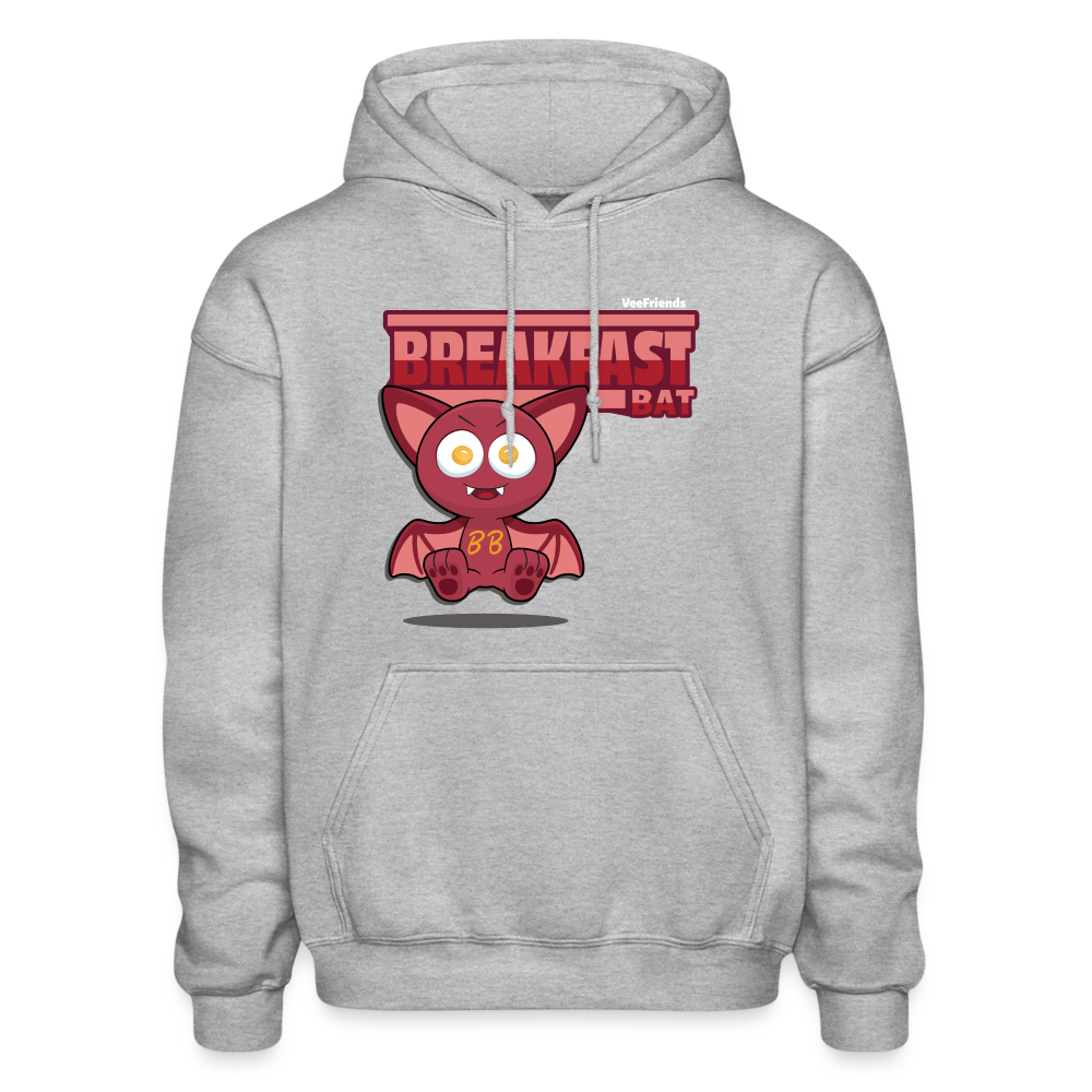 Breakfast Bat Character Comfort Adult Hoodie - heather gray