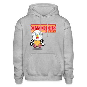 
            
                Load image into Gallery viewer, Checkers Chicken Character Comfort Adult Hoodie - heather gray
            
        