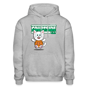 Courtside Cat Character Comfort Adult Hoodie - heather gray