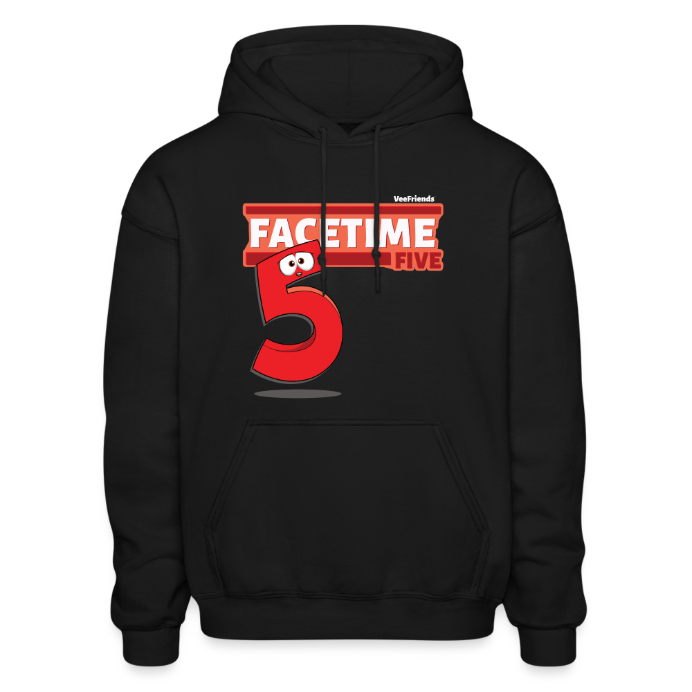 Facetime Five Character Comfort Adult Hoodie - black