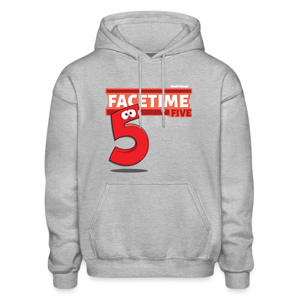 Facetime Five Character Comfort Adult Hoodie - heather gray