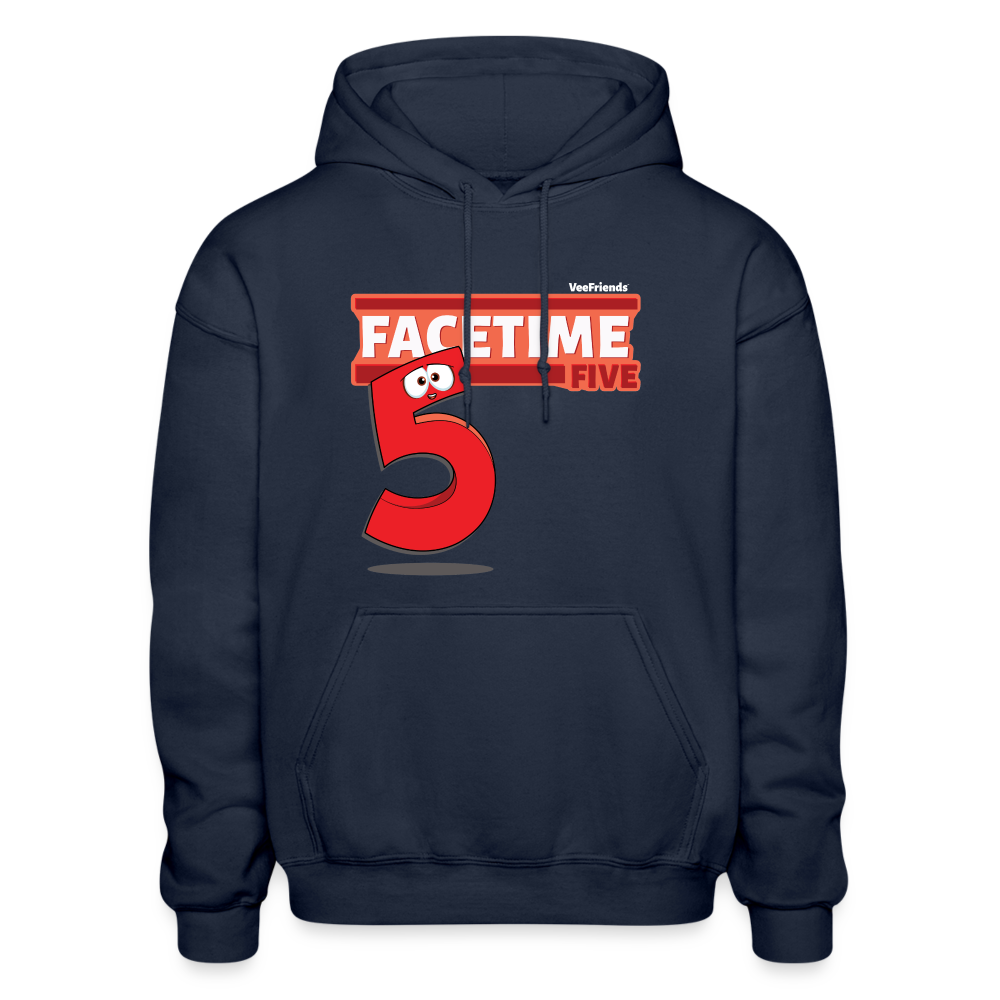 Facetime Five Character Comfort Adult Hoodie - navy