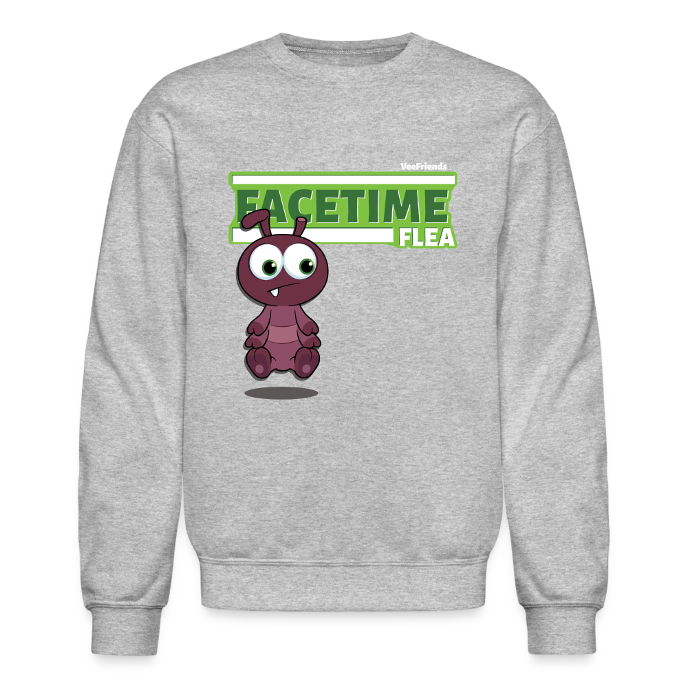 Facetime Flea Character Comfort Adult Crewneck Sweatshirt - heather gray