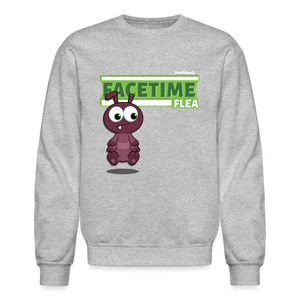 Facetime Flea Character Comfort Adult Crewneck Sweatshirt - heather gray