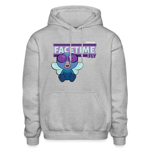 Facetime Fly Character Comfort Adult Hoodie - heather gray