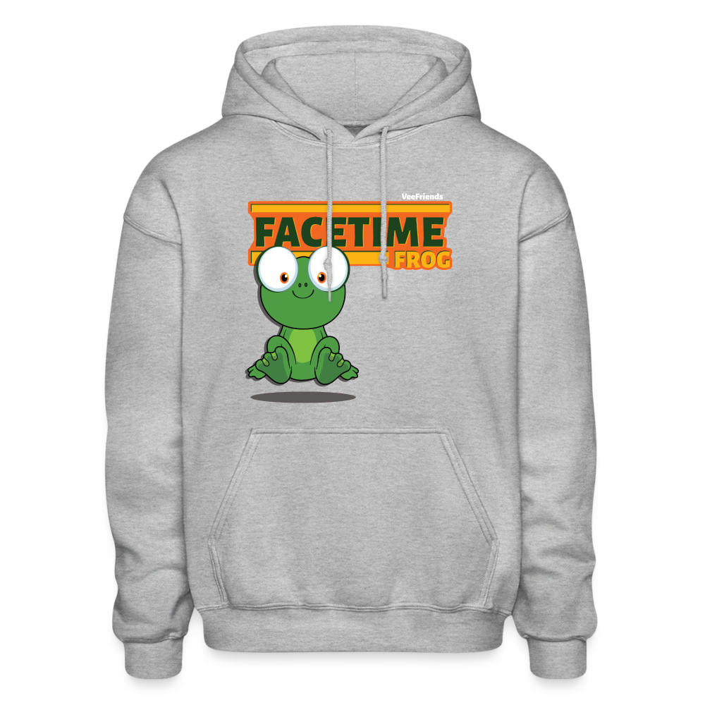 
            
                Load image into Gallery viewer, Facetime Frog Character Comfort Adult Hoodie - heather gray
            
        