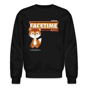 
            
                Load image into Gallery viewer, Facetime Fox Character Comfort Adult Crewneck Sweatshirt - black
            
        